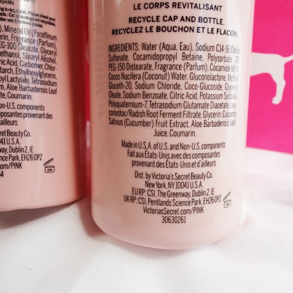 NEW Victoria PINK Coconut Body Wash, Scrub and Lotion Set - Picture 10 of 11
